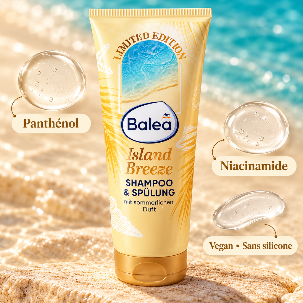 Balea Island Breeze – Shampooing &amp; Après-shampooing 2-en-1, 200 ml