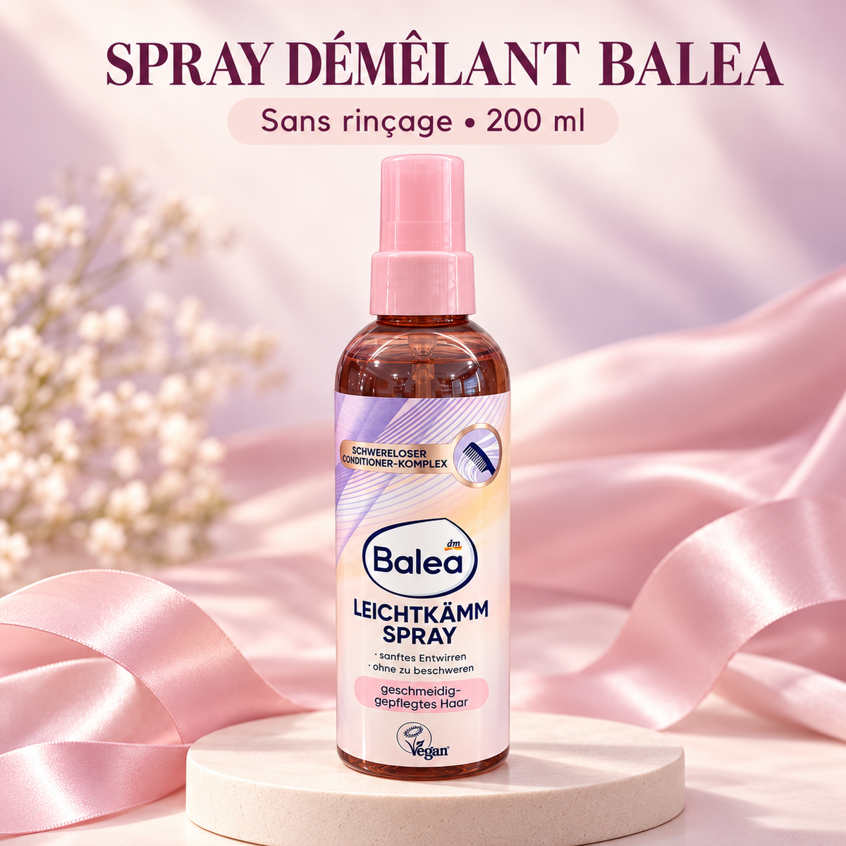 Balea – Spray Démêlant Sans Rinçage, 200 ml