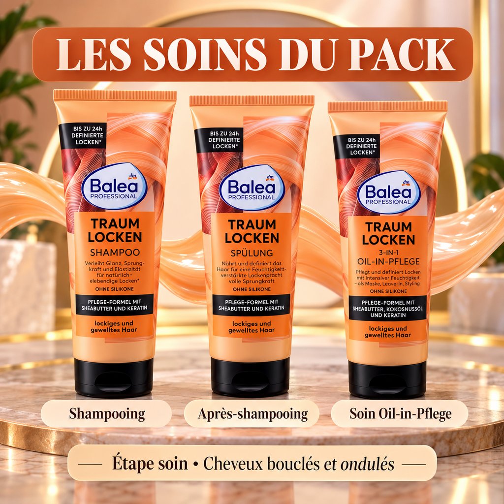 Pack Balea Professional Traumlocken – Routine Boucles &amp; Ondulations – 6 produits