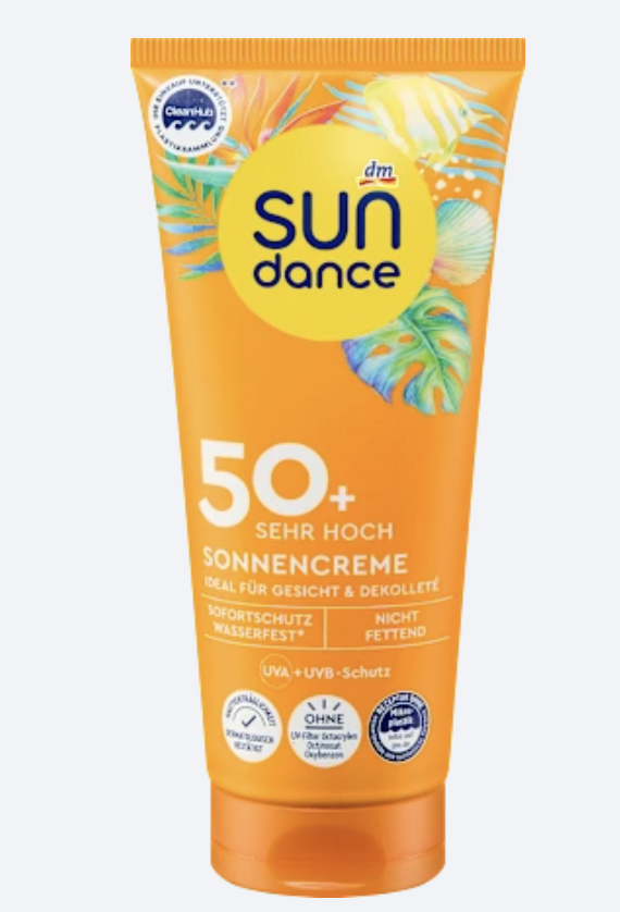 SUNDANCE Crème Solaire Visage & Décolleté SPF 50 – Haute Protection