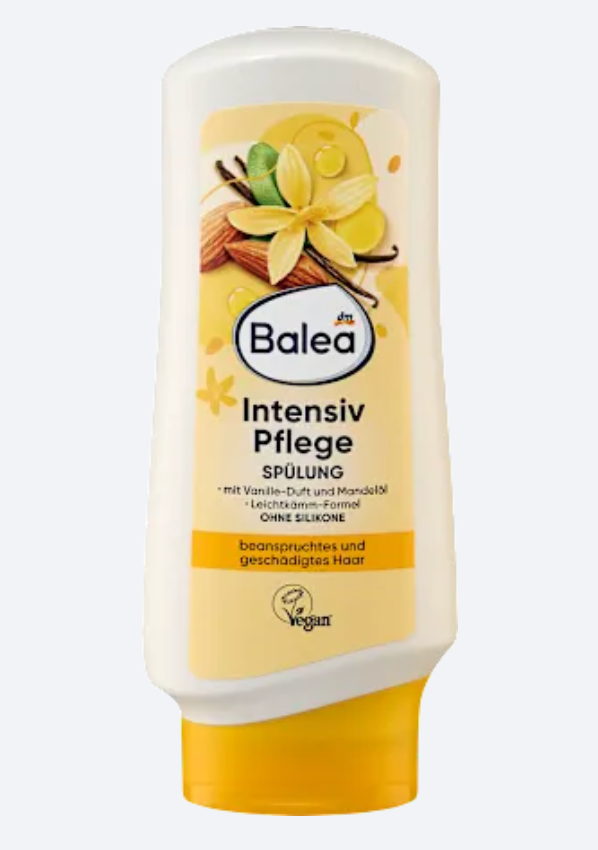 Balea Après-Shampooing Soin Intensif Vanille & Huile d’Amande – Cheveux Abîmés, 300 ml