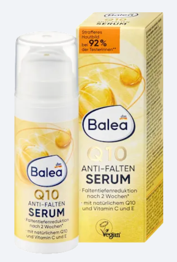 Balea Sérum Visage Q10 + Oméga aux Vitamines C & E – 30 ml