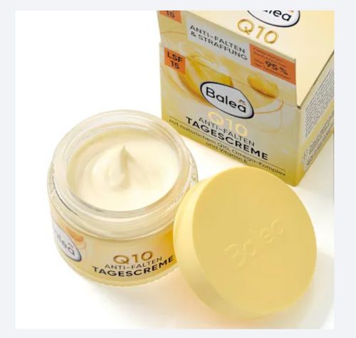Balea Crème de Jour Anti-Rides Q10 + Oméga SPF 15 – 50 ml