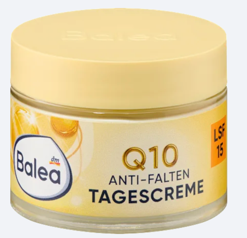 Balea Crème de Jour Anti-Rides Q10 + Oméga SPF 15 – 50 ml