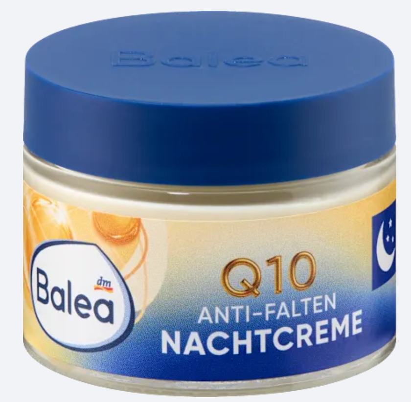 Balea Crème de Nuit Anti-Rides Q10 + Oméga – 50 ml