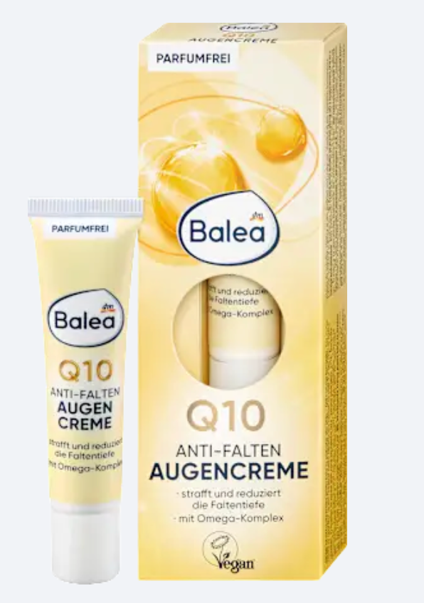 Balea Crème Contour des Yeux Q10 + Oméga – 15 ml