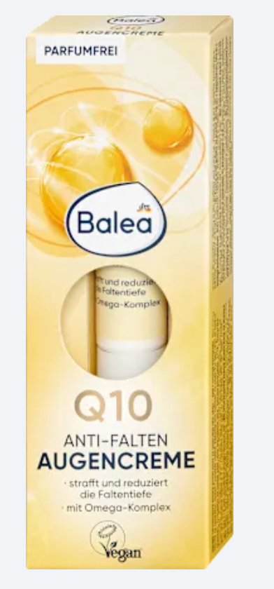 Balea Crème Contour des Yeux Q10 + Oméga – 15 ml