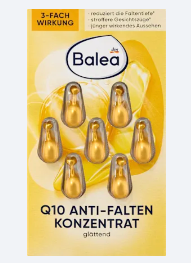 Balea Capsules Concentrées Anti-Rides Q10 – 7 capsules
