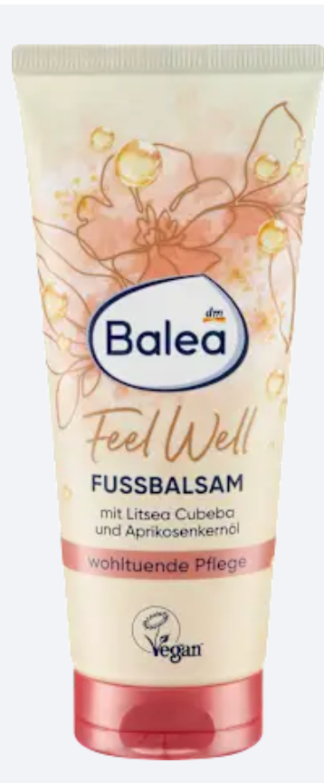 Balea Feel Well Baume Hydratant pour les Pieds – 100 ml