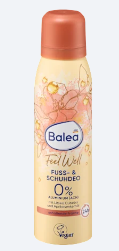 Balea Feel Well Déodorant Pieds & Chaussures – 150 ml