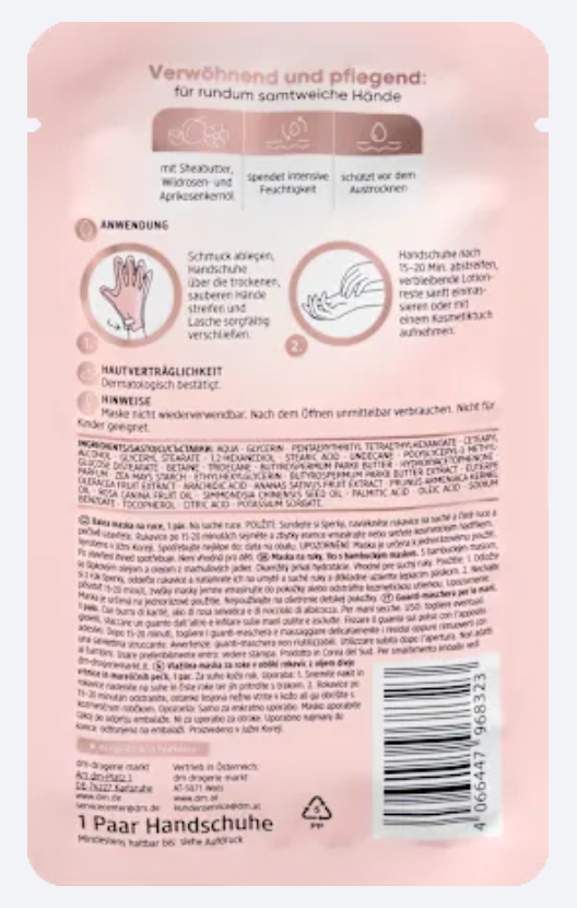Balea Masque-Gants Hydratant pour les Mains – 1 paire