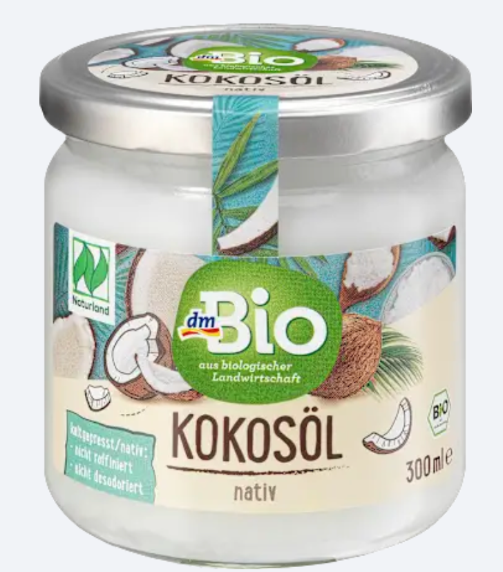 dmBio Huile de Coco Vierge Bio Pressée à Froid – 300 ml