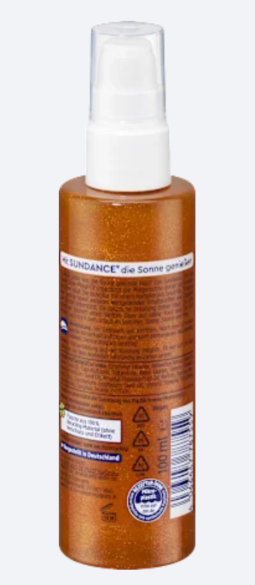 SUNDANCE Golden Glow Huile Après-Soleil Scintillante – 100 ml