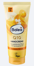 Balea Crème Mains Q10 & Huile d’Abricot SPF 15 – 100 ml
