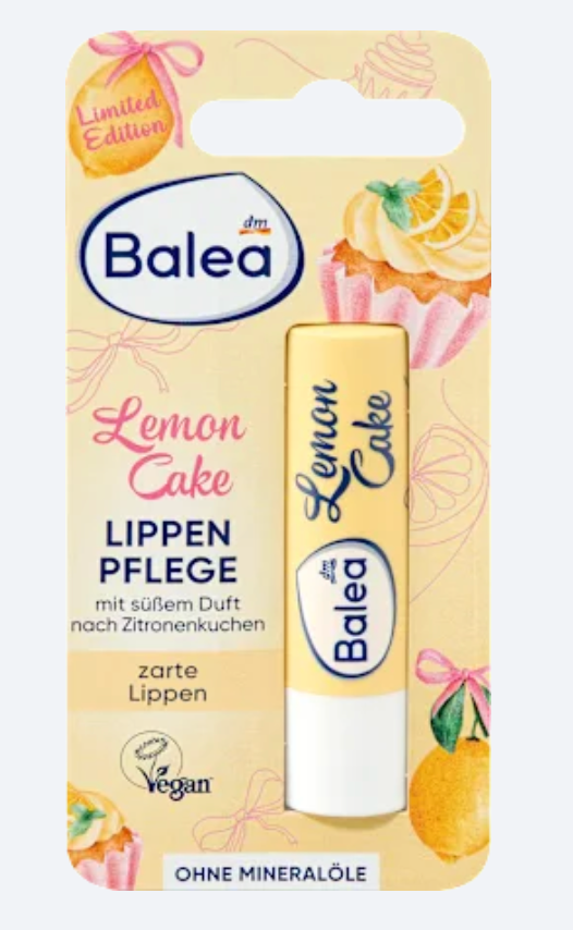 Balea Lemon Cake Baume à Lèvres Karité & Coco Bio – 4,8 g