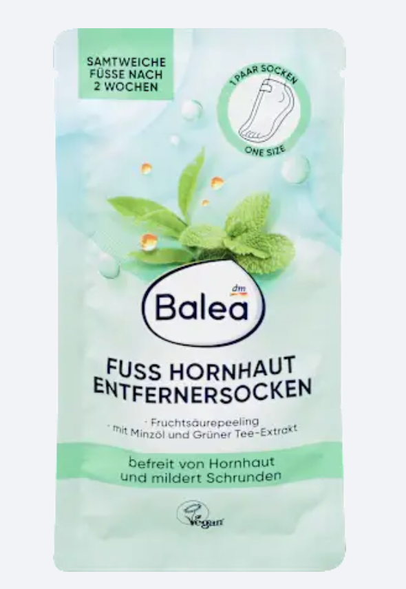 Balea Chaussettes Peeling Anti-Callosités – 1 paire