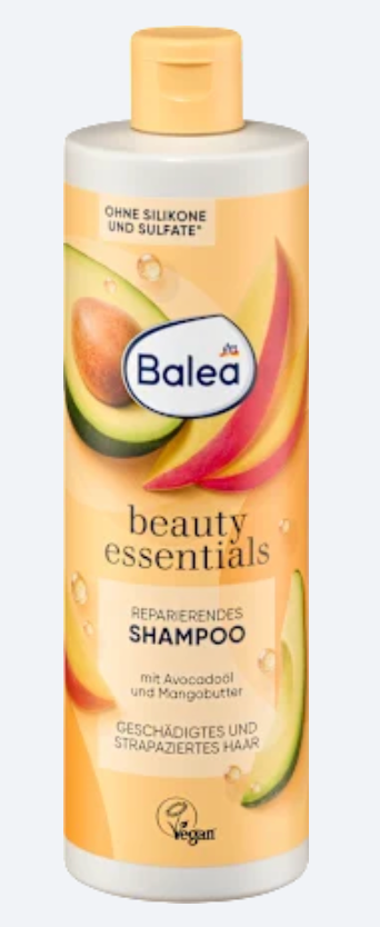 Balea Shampooing Réparateur Avocat & Beurre de Mangue – 400 ml