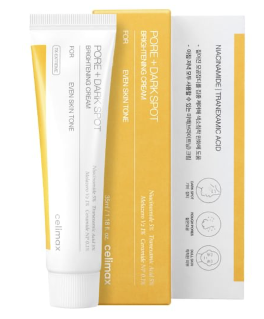 Celimax Crème Anti-Taches & Pores – Niacinamide 5 % + Acide Tranexamique 5 %, 35 ml