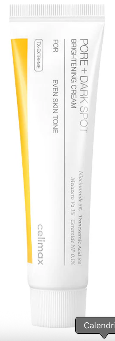 Celimax Crème Anti-Taches & Pores – Niacinamide 5 % + Acide Tranexamique 5 %, 35 ml