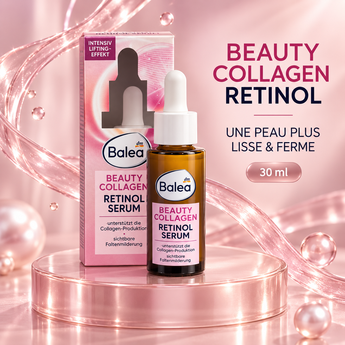 Balea Beauty Collagen Retinol – Sérum Visage, 30 ml