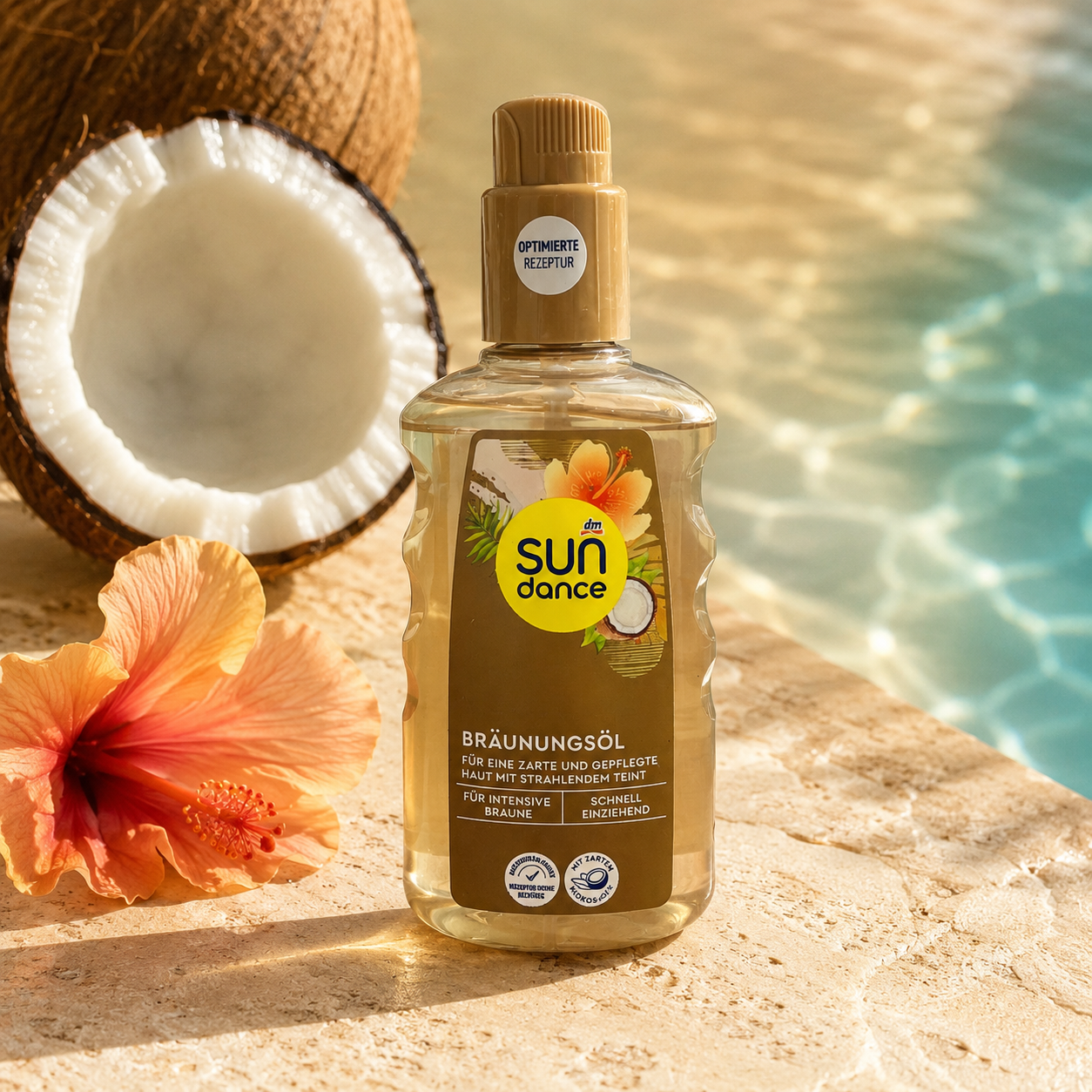 Huile Bronzante SUNDANCE au parfum de coco – 200 ml