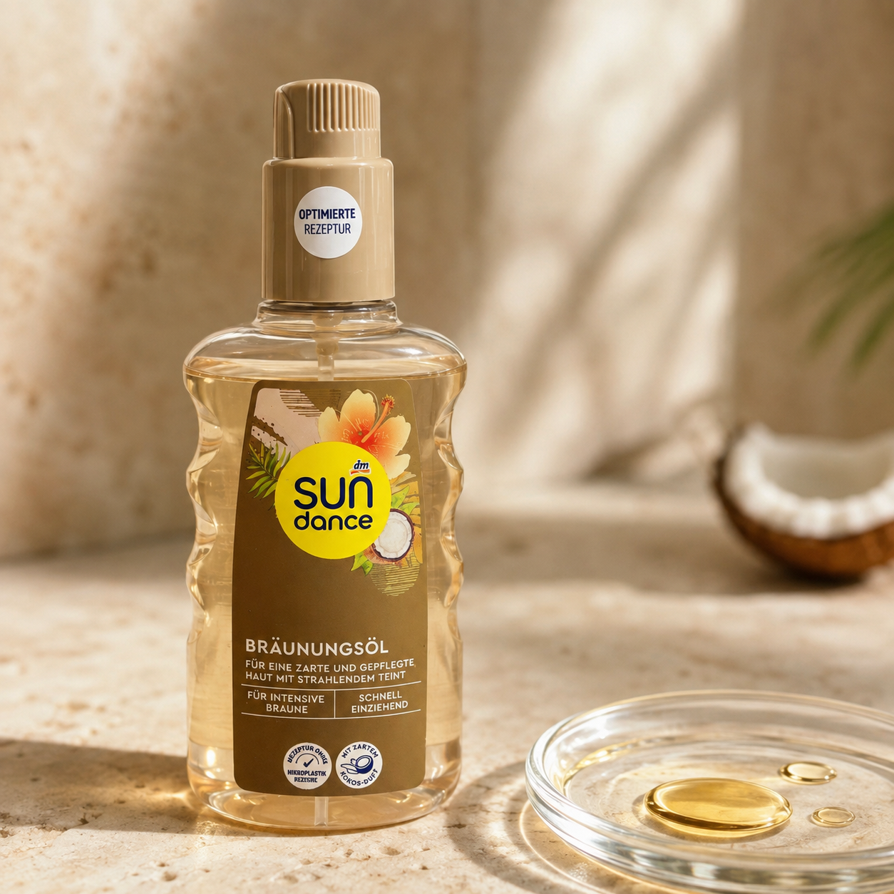 Huile Bronzante SUNDANCE au parfum de coco – 200 ml