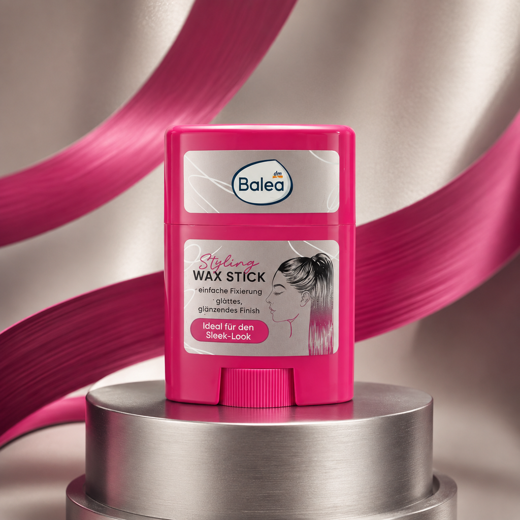 Stick de cire coiffante Balea – Sleek Look & Baby Hairs, 25 g