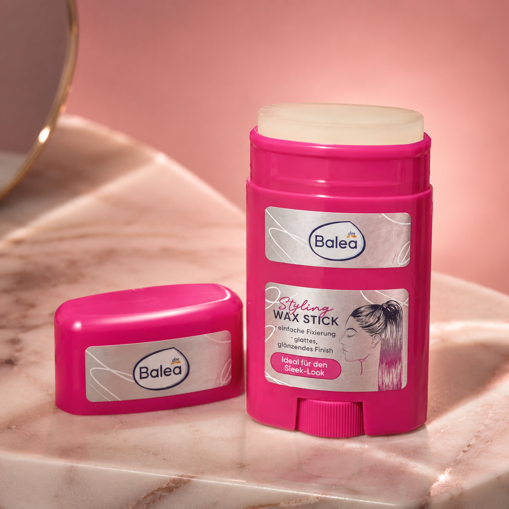 Stick de cire coiffante Balea – Sleek Look & Baby Hairs, 25 g