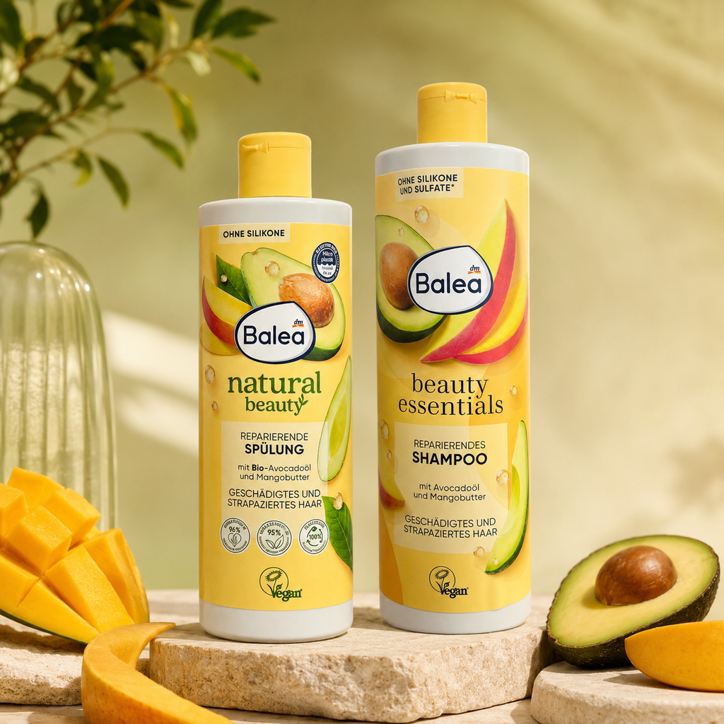 Pack Réparation Balea Avocat & Beurre de mangue – Shampooing + Après-shampooing