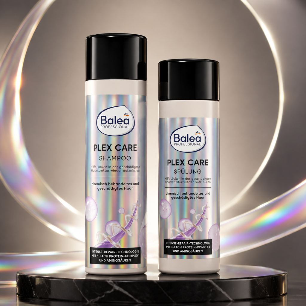 Pack Balea Professional Plex Care – Shampooing réparateur 250 ml + Après-shampooing 200 ml