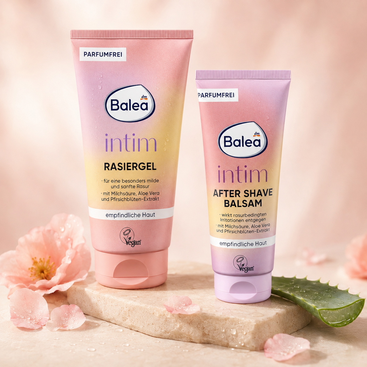 Pack Balea Intim – Gel de rasage doux 150 ml + Baume après-rasage 100 ml