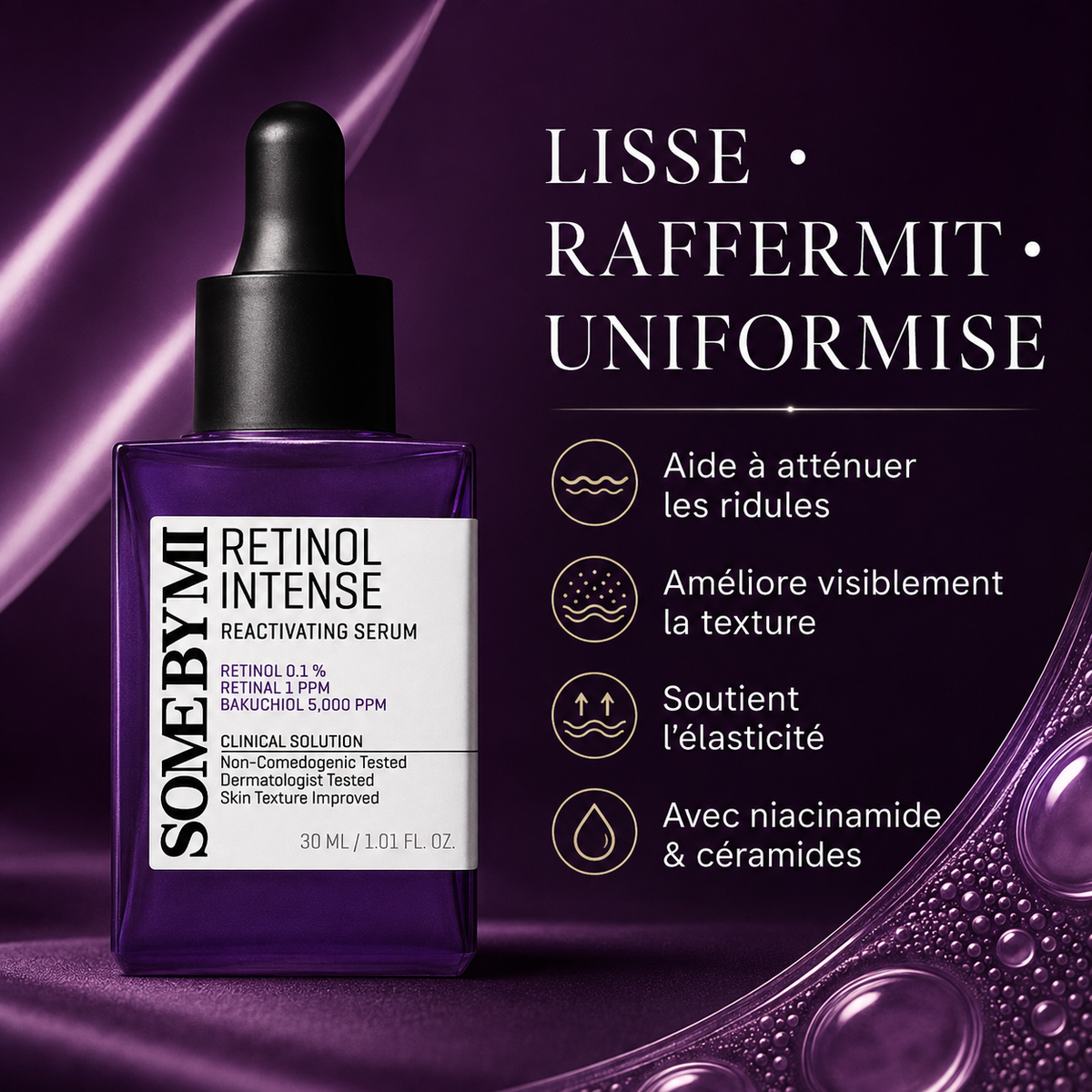 SOME BY MI Retinol Intense Reactivating Serum – Rétinol 0,1 %, 30 ml