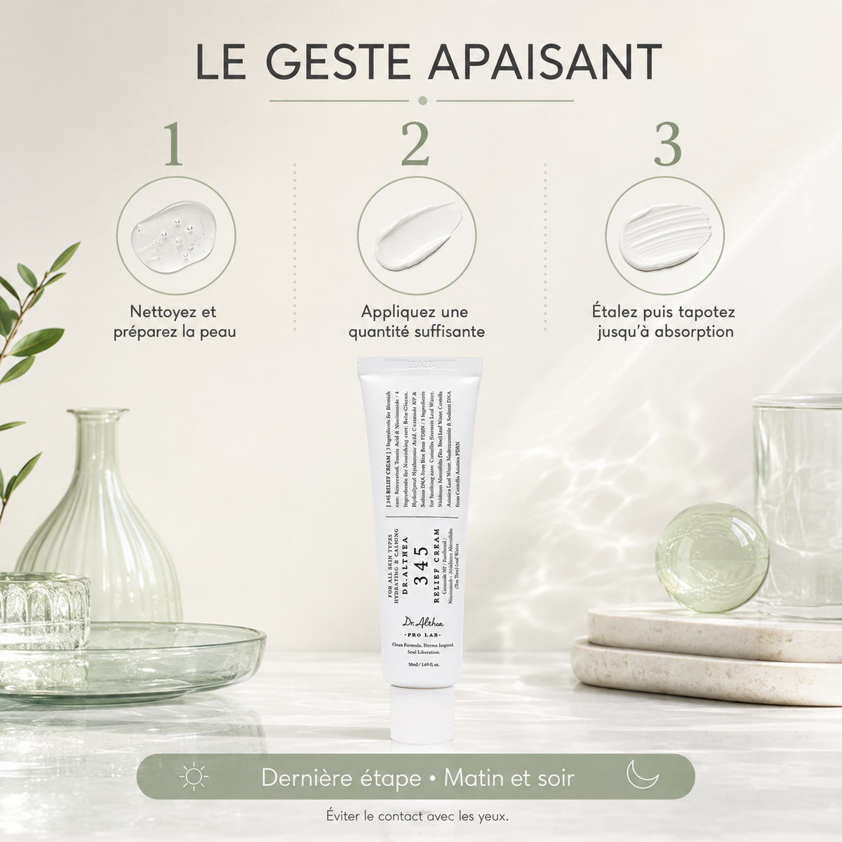 Dr. Althea 345 Relief Cream – Crème Apaisante & Réparatrice de Barrière, 50 ml