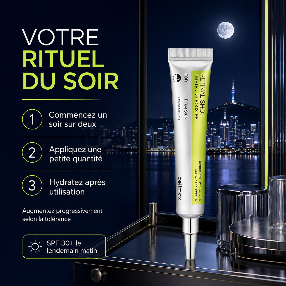 Celimax The Vita-A Retinal Shot Booster – Rétinal 0,1 %, 15 ml