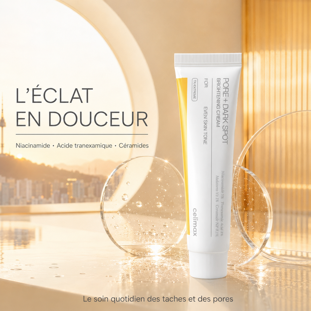 Celimax Crème Anti-Taches & Pores – Niacinamide 5 % + Acide Tranexamique 5 %, 35 ml
