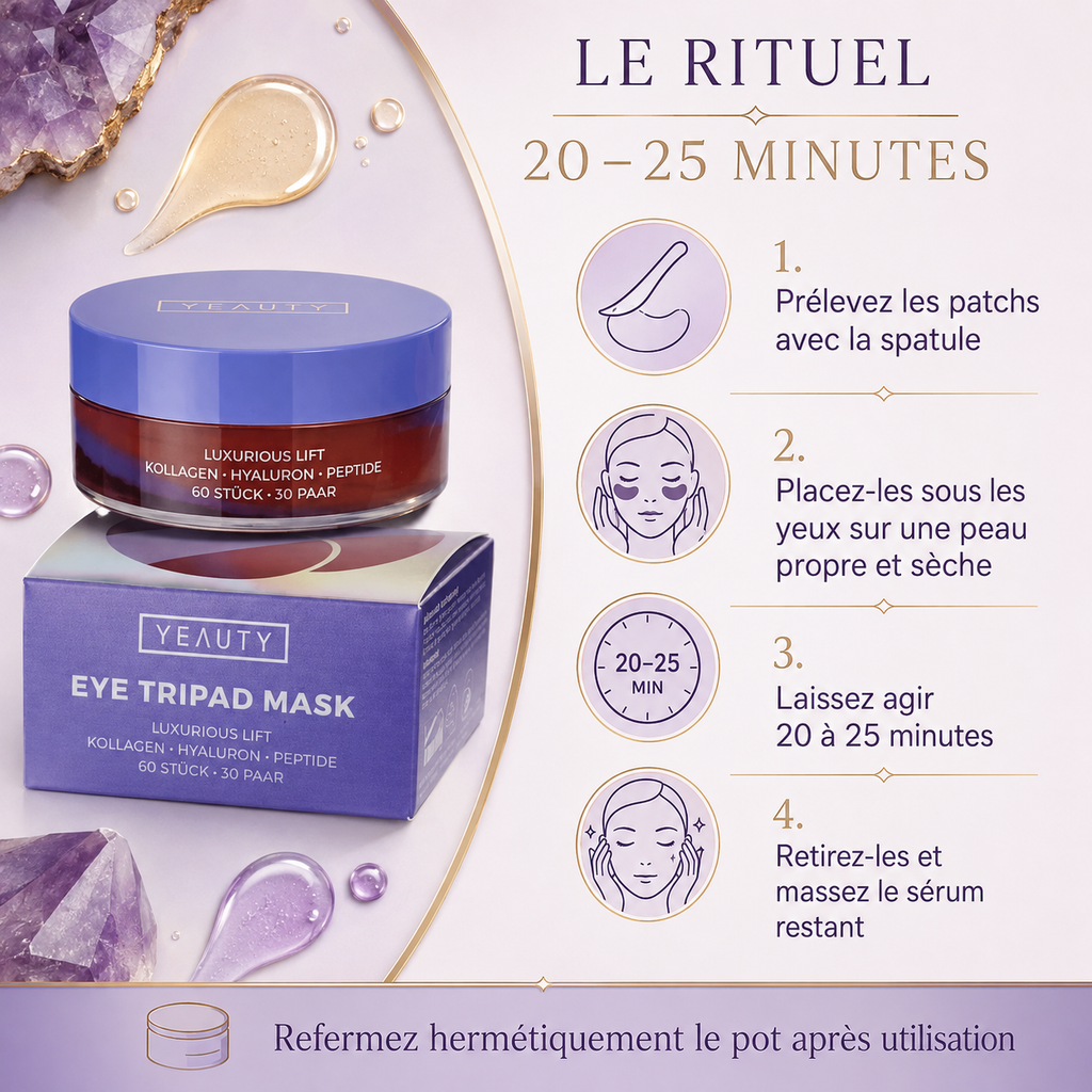 YEAUTY Luxurious Lift Patchs pour les Yeux – 60 pièces