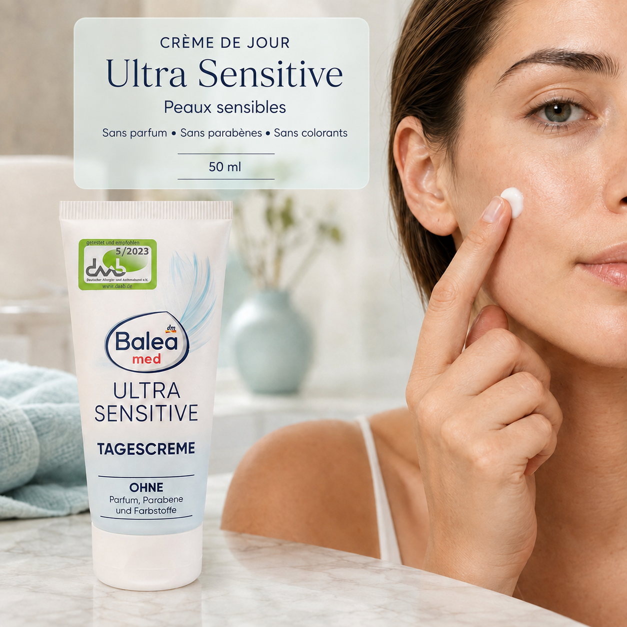 Crème de Jour Balea Med Ultra Sensitive – 50 ml