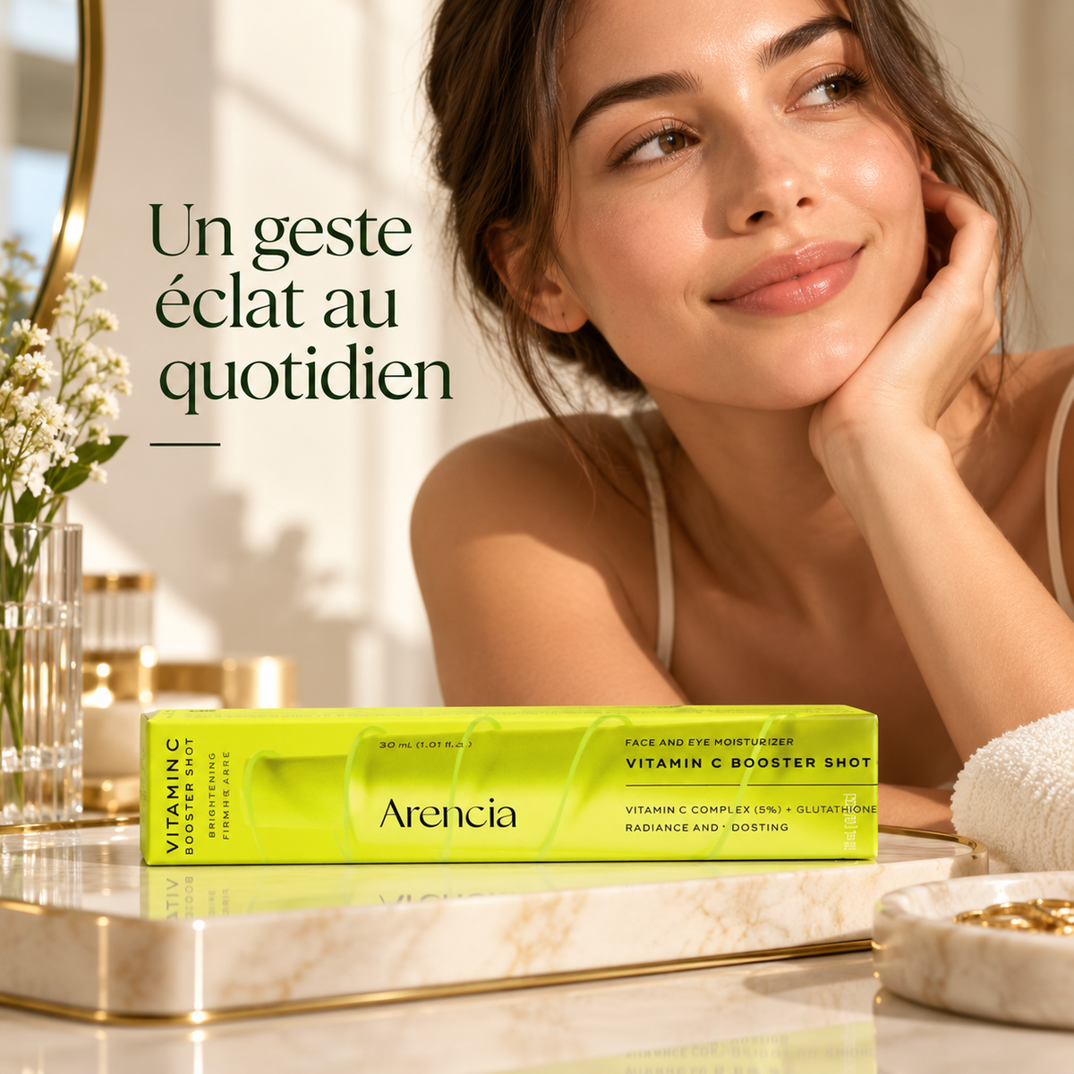 Arencia Vitamin C Booster Shot – Soin éclat à la vitamine C, 30 ml